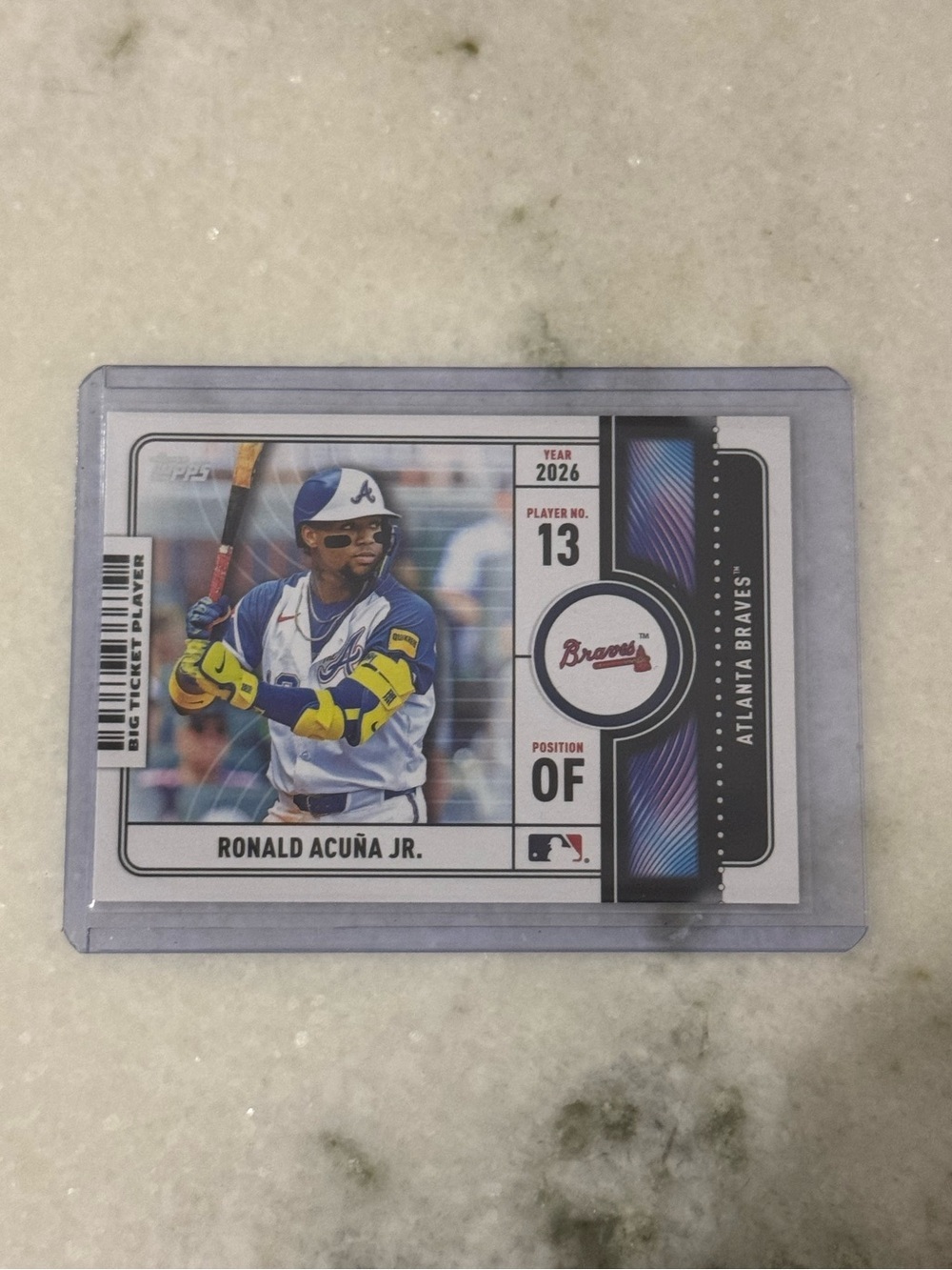🔥 2026 Ronald Acuna Jr. Topps Big Ticket Player MLB Card.
